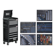 Chariot d'atelier BGS Profi Standard Maxi 12 tiroirs avec 263 outils