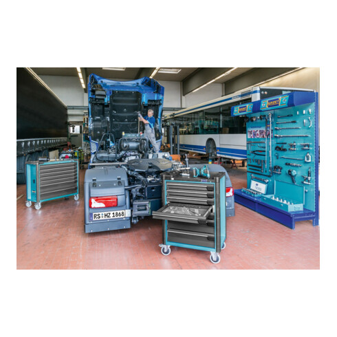 Chariot d'atelier HAZET avec assortiment 179-7/145