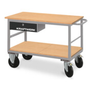 Chariot d'atelier Kraftwerk avec 1 tiroir et 1 étagère, 835x1300x600 mm, 65 KG-1
