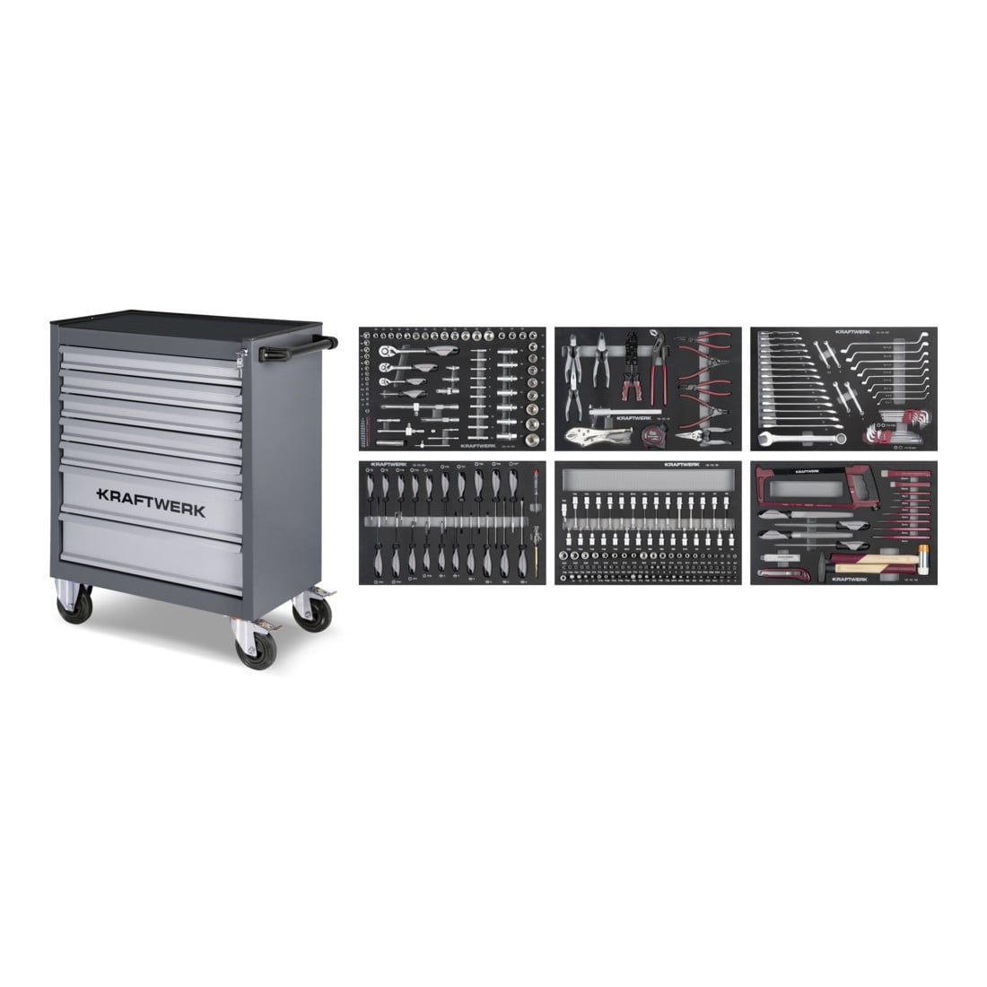 Chariot d'atelier Kraftwerk B107, EVA, 60/40, 304 pcs.