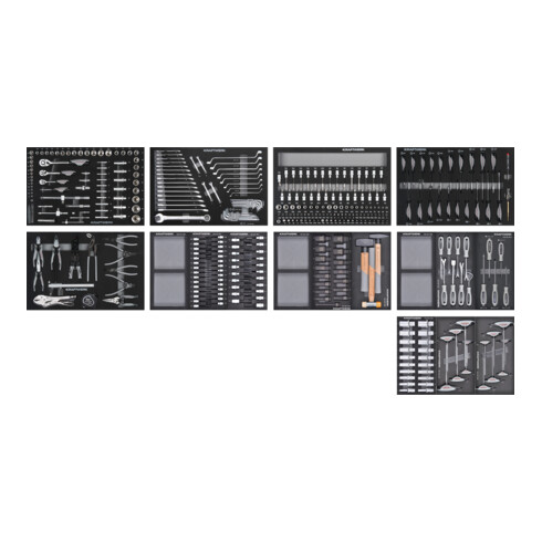 Chariot d'atelier Kraftwerk BASIC LINE XXL BT1800, 377 pcs.