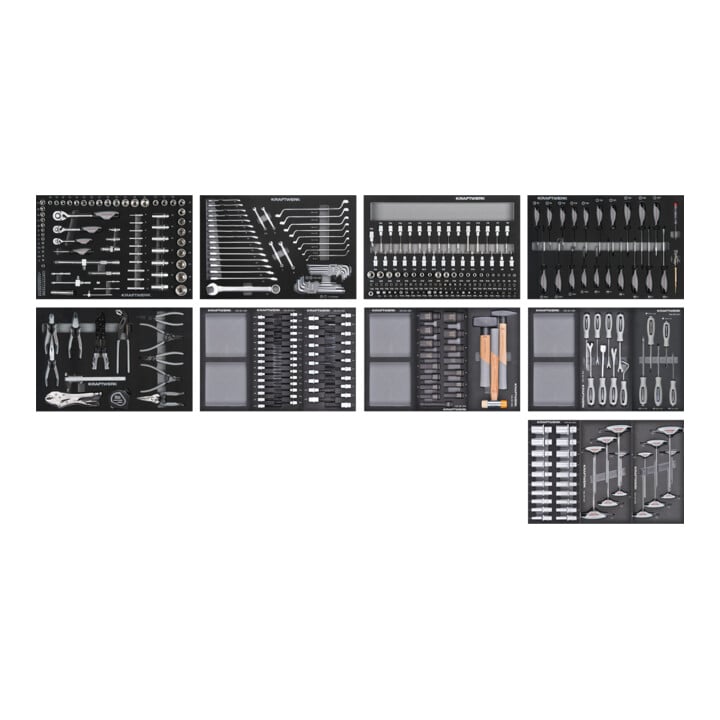 Chariot d'atelier Kraftwerk BASIC LINE XXL BT1800, 377 pcs.