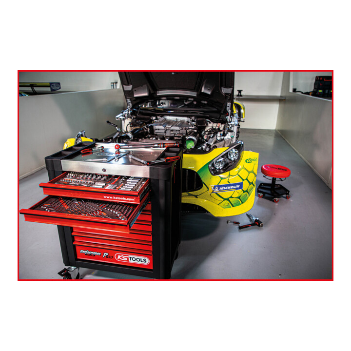 Chariot d'atelier KS Tools Performanceplus P10 avec jeu de 397 outils