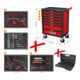 Chariot d'atelier KS Tools RACINGline NOIR/ROUGE avec 7 tiroirs et 515 outils Premium