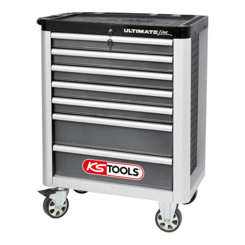 KS Tools ULTIMATEline Chariot d'atelier, gris/argent