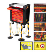 Chariot d’atelier PERFORMANCEplus e10 KS Tools avec 164 outils isolés pour véhicules électriques et hybrides