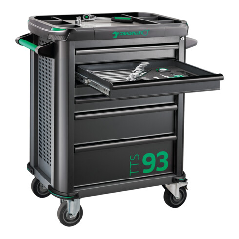 Chariot d'atelier Stahlwille 93/130 TTS 93 avec assortiment d'outils Premium 130 pcs.