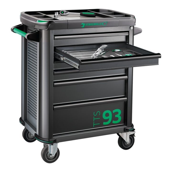 Chariot d'atelier Stahlwille 93/130 TTS 93 avec assortiment d'outils Premium 130 pcs.