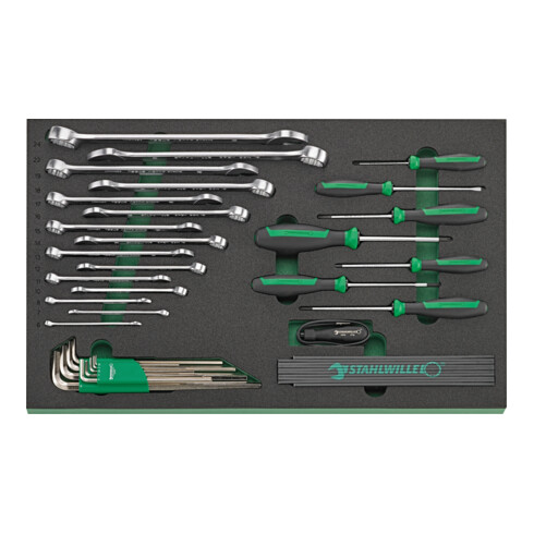 Chariot d'atelier Stahlwille 93/130 TTS 93 avec assortiment d'outils Premium 130 pcs.