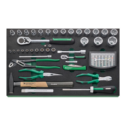 Chariot d'atelier Stahlwille 93/130 TTS 93 avec assortiment d'outils Premium 130 pcs.