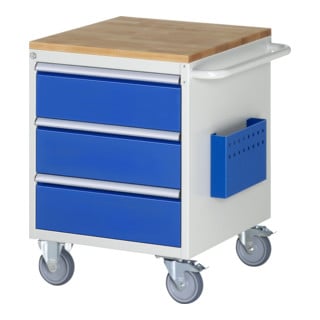 Chariot de montage Rau hêtre-top 3 x tiroir-L 3x180mm LxPxH 580x650x795 mm