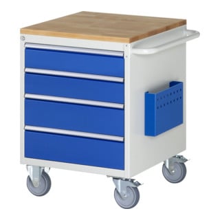 Chariot de montage Rau Hêtre-Top 4 x tiroirs-L 2x120, 2x150mm LxPxH 580x650x795 mm