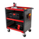 Chariot de service STIER avec panneaux perforés HxlxP 960x810x543 mm