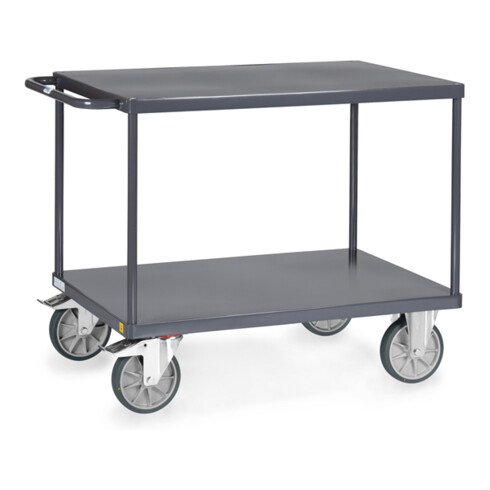 Chariot de table Fetra ESD 9400B plateaux en acier affleurant