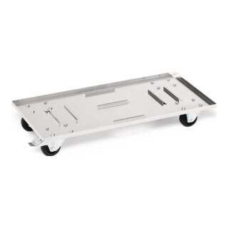 Chariot de transport acier galvanisé pour boîtes en aluminium de 29 l à 91 l cap