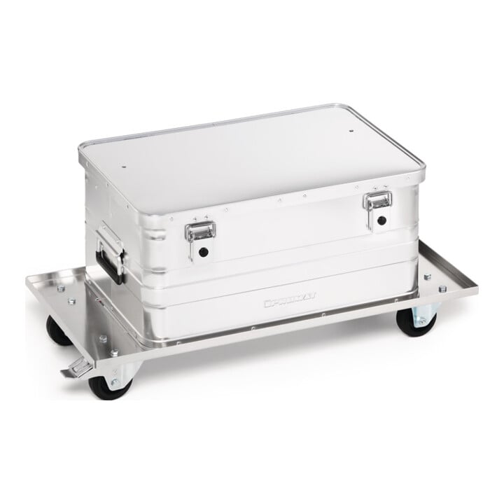 Chariot de transport acier galvanisé pour boîtes en aluminium de 29 l à 91 l cap