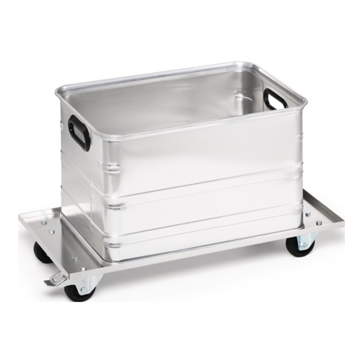 Chariot de transport acier galvanisé pour boîtes en aluminium de 29 l à 91 l cap