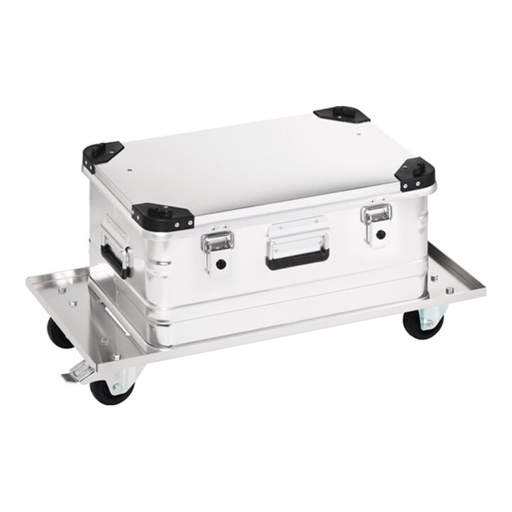 Chariot de transport acier galvanisé pour boîtes en aluminium de 29 l à 91 l cap