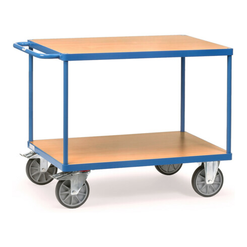 Chariot desserte fetra 2403 - Capacité de charge 600kg, pneus en TPE