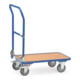 Chariot pliable en acier fetra charge max. 250kg, roues à bandage TPE, dossier rabattable-4
