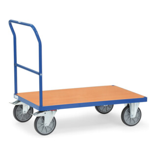 Chariot pliable fetra 2500 charge max. 500kg, roues à bandage TPE, 1 dossier