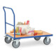 Chariot pliable fetra 2500 charge max. 500kg, roues à bandage TPE, 1 dossier