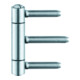 Charnière à enfoncer BAKA C 1-15 WF 3-pcs. topzink 60kg DIN L/R portes en bois-1