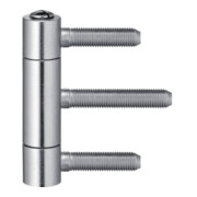 Charnière à enfoncer BAKA C 1-20 WF 3 pièces nickelées 100 kg DIN L/R portes en bois DIN L/R-1