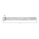 Charnière de magasin L.300x10x30mm S.3mm D.10mm STA galv.gelb verz.rd GAH