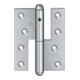 Charnière de porte Q1 DIN re.Band-L.140mm surface galvanisée pour portes affleurantes-1