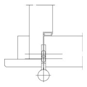 Charnière de porte Q1 DIN re.Band-L.140mm surface galvanisée pour portes affleurantes-4