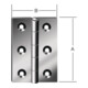 Charnière DIN 7954 B demi-largeur-1
