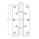 Charnière d'objet VARIANT VN 2929/160 VA ma née 160kg 22,5mm DIN L/R porte stu.door-2