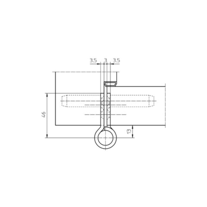 Charnière d'objet VARIANT VN 2929/160 VA ma née 160kg 22,5mm DIN L/R porte stu.door
