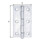 Charnière hauteur 81 mm largeur 128 mm pas de filetage 1,5 mm acier inoxydable-1