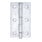 Charnière hauteur 81 mm largeur 128 mm pas de filetage 1,5 mm acier inoxydable-2