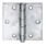 Charnière hauteur 81 mm largeur 128 mm pas de filetage 1,5 mm acier inoxydable-2