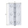 Charnière hauteur 81 mm largeur 128 mm pas de filetage 1,5 mm acier inoxydable-1