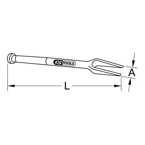 Outils KS Fourche de séparation et de montage, longueur 330 mm