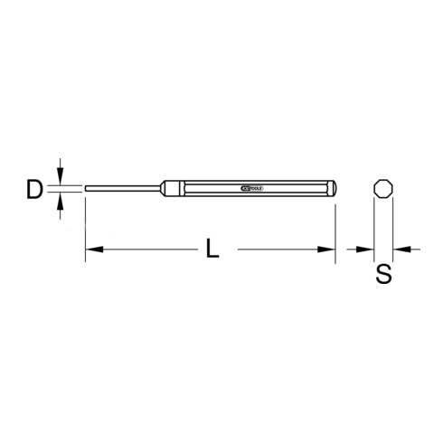 Outils KS BRONZEplus poinçon à goupille