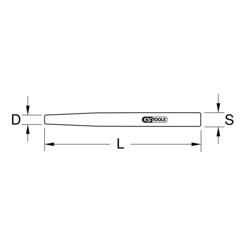 Chasse-rivets KS Tools BRONZEplus, forme conique