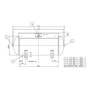 Chaudière à air comprimé Aerotec 50 L couchée - 11 bar avec console SANS kit de montage-5