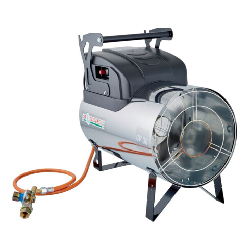 Chauffage à air pulsé au gaz 23-47 kW réglable en acier inoxydable