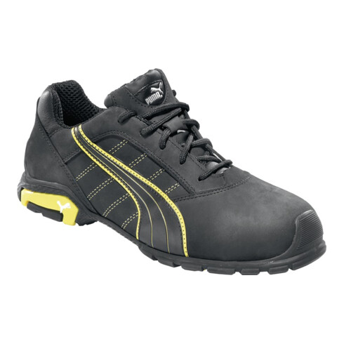 Chaussures de sécurité Puma 642710 Amsterdam Low, S3 SRC noir/jaune