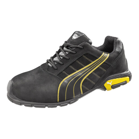 Chaussures de sécurité Puma 642710 Amsterdam Low, S3 SRC noir/jaune