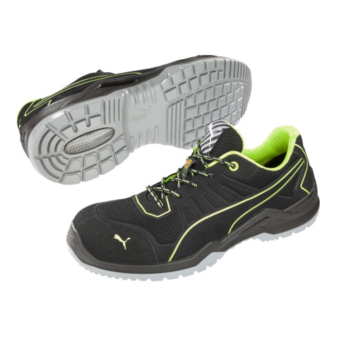 Chaussure de sécurité Fuse TC Green Low taille 41 noir/vert microfibre/mesh S1P