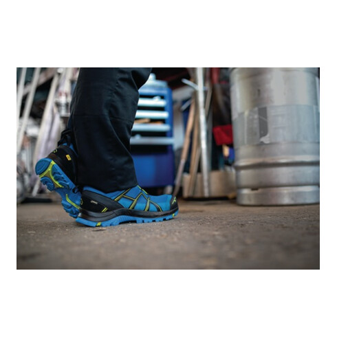 Chaussure de sécurité Haix BE Safety 40 low Gr.10 (45) bleu/citrus microfibre/textile S3