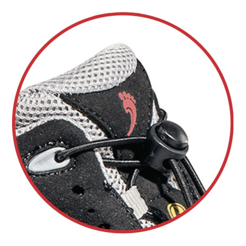 Chaussure de sécurité Henk taille 40 noir/gris microfibre perforée S1P SRC ESD E