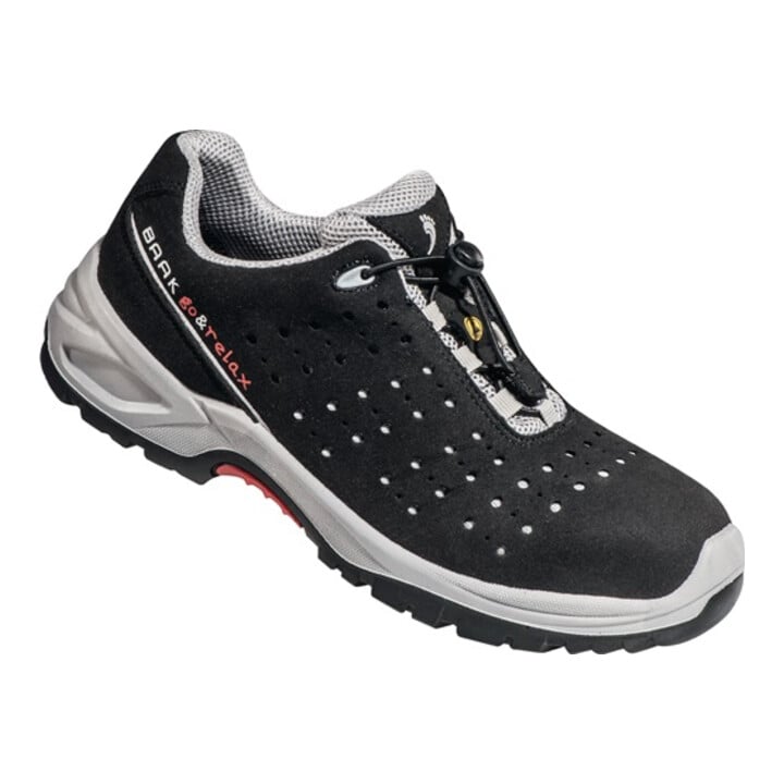 Chaussure de sécurité Henk taille 42 noir/gris microfibre perforée S1P SRC ESD E