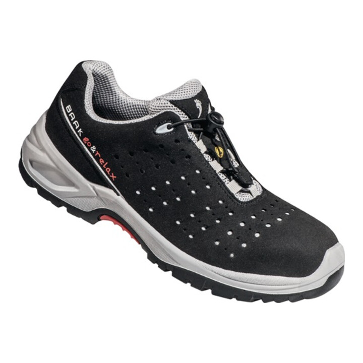Chaussure de sécurité Henk taille 43 noir/gris microfibre perforée S1P SRC ESD E